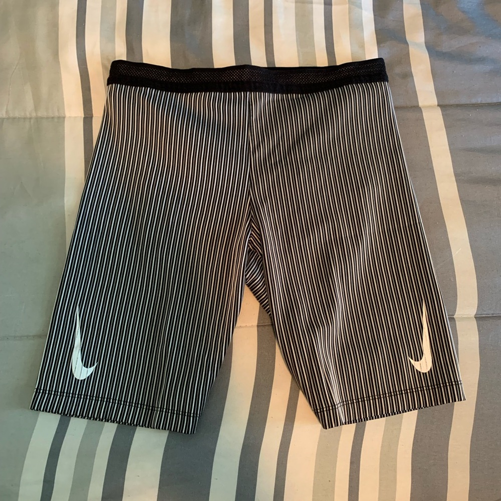 Nike Running Dri Fit Mens Small Aeroswift Racing Half Tights Black And White